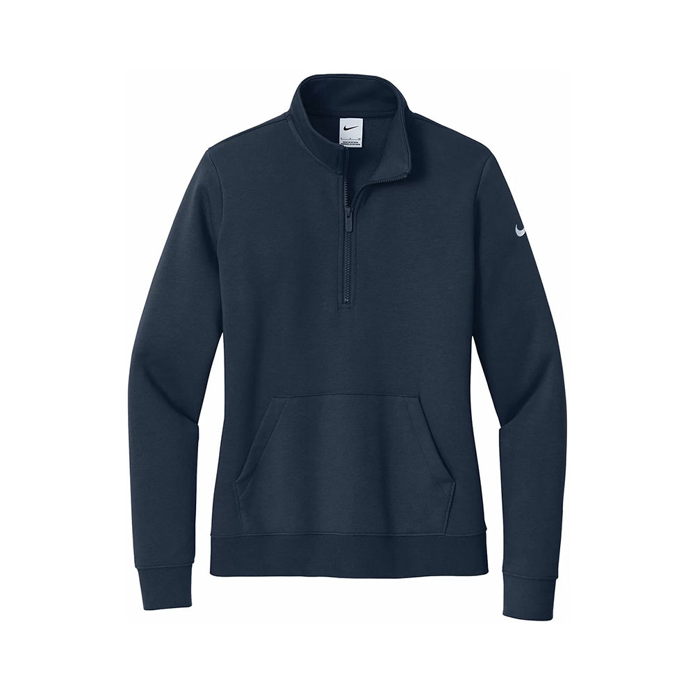 Nike Women's Club Fleece Sleeve Swoosh 1/2 Zip