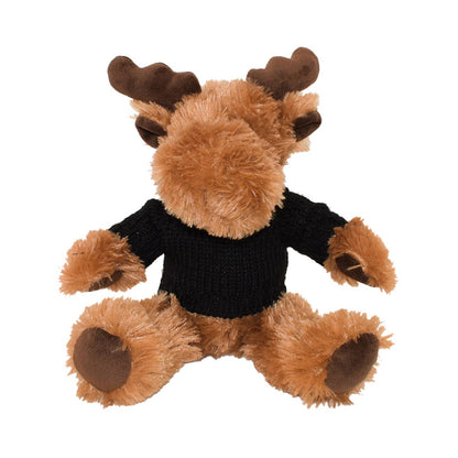 11" Morris Moose W/Hand Knit Embroidered Sweater