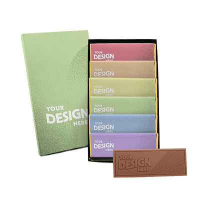 6-Pack Engraved Chocolate Bar Gift Set