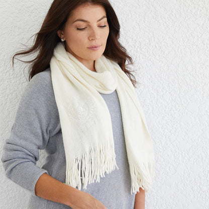 Bouclé Fringed Scarf