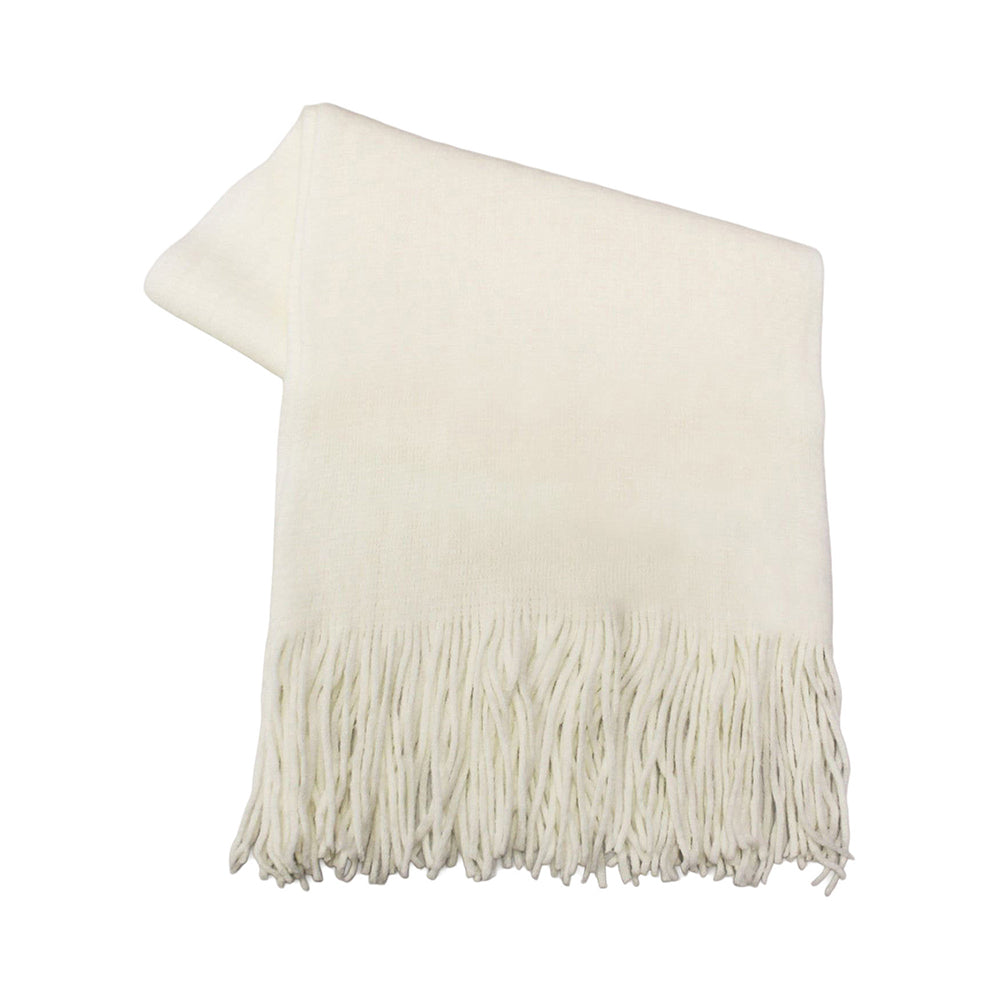 Bouclé Fringed Scarf
