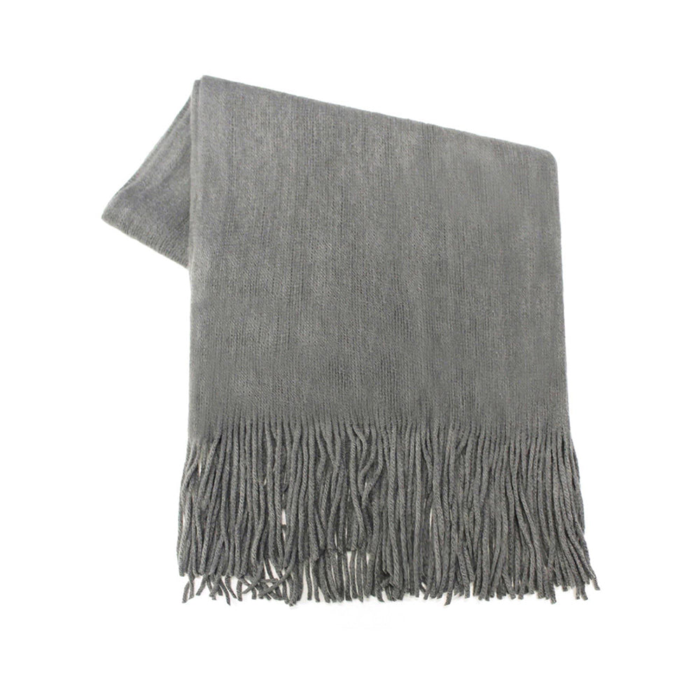 Bouclé Fringed Scarf