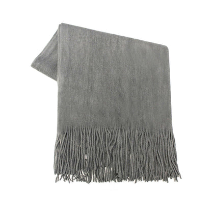 Bouclé Fringed Scarf