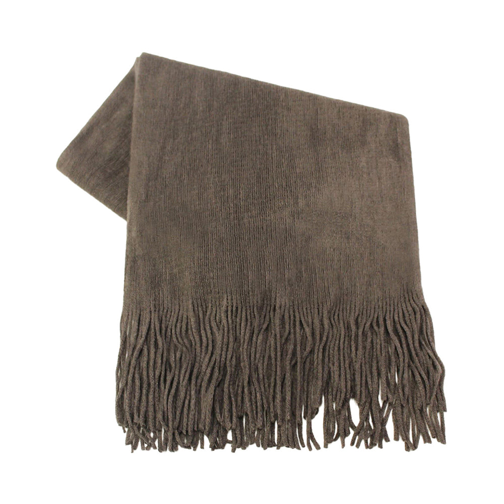 Bouclé Fringed Scarf