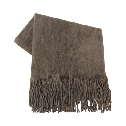 Bouclé Fringed Scarf