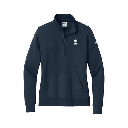Nike Women's Club Fleece Sleeve Swoosh 1/2 Zip
