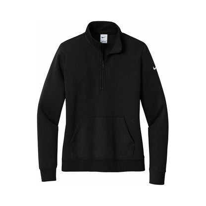 Nike Women's Club Fleece Sleeve Swoosh 1/2 Zip