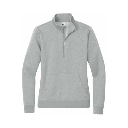 Nike Women's Club Fleece Sleeve Swoosh 1/2 Zip