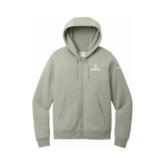 Nike Women's Club Fleece Sleeve Swoosh Full Zip Hoodie