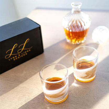 Resin Coated Whisky Glasses (Set Of 2)