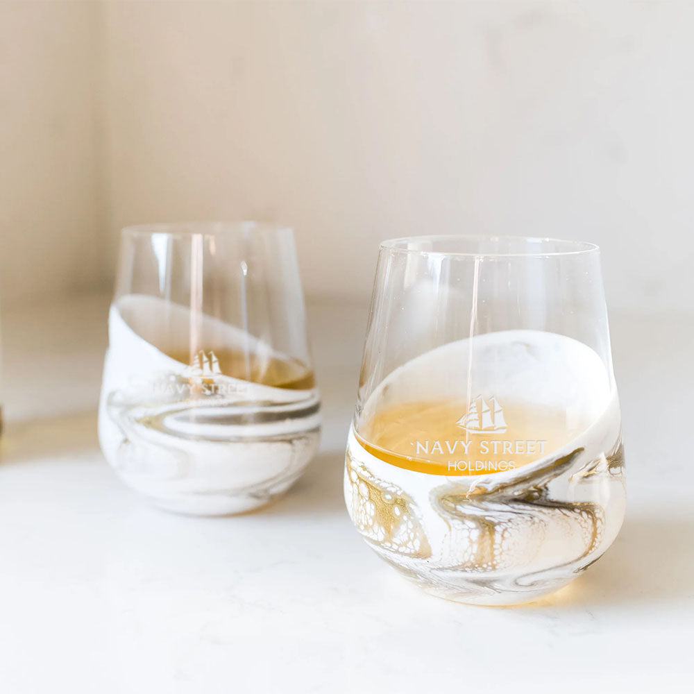 Resin Coated Wine Glasses (Set Of 2)